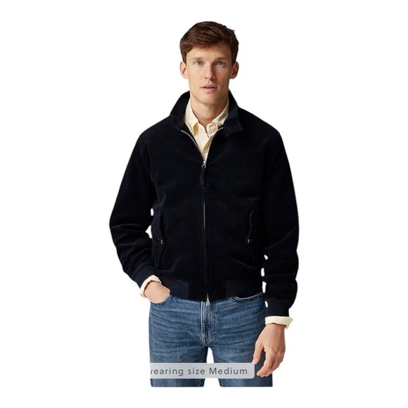 J. Crew Other - J Crew Harrington jacket in cotton corduroy Men's XL‎ Rich Navy